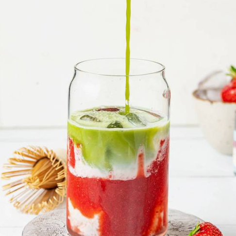 Strawberry Matcha Latte